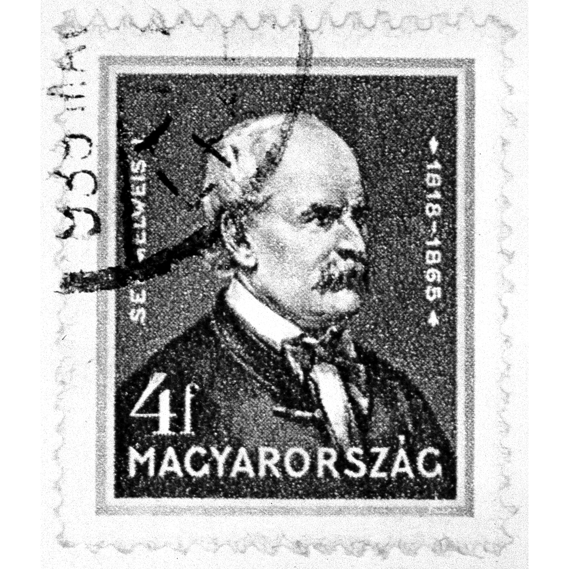 SEMMELWEISS-Ignaz-Philipp(1818-1865)-Hungarian postage stamp